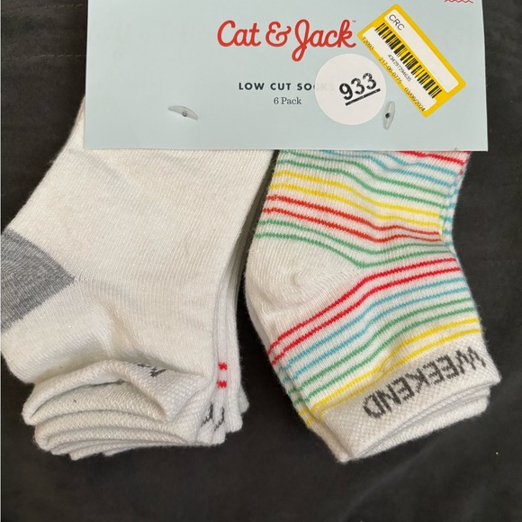 Cat & Jack Days of the Week Socks-Size 2-3T - Picture 2 of 4